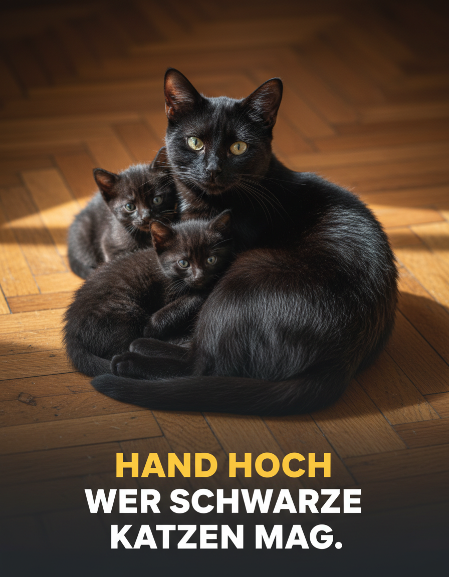 Hand hoch, wer schwarze Katzen mag: Warum die Samtpfoten im Tierheim länger warten